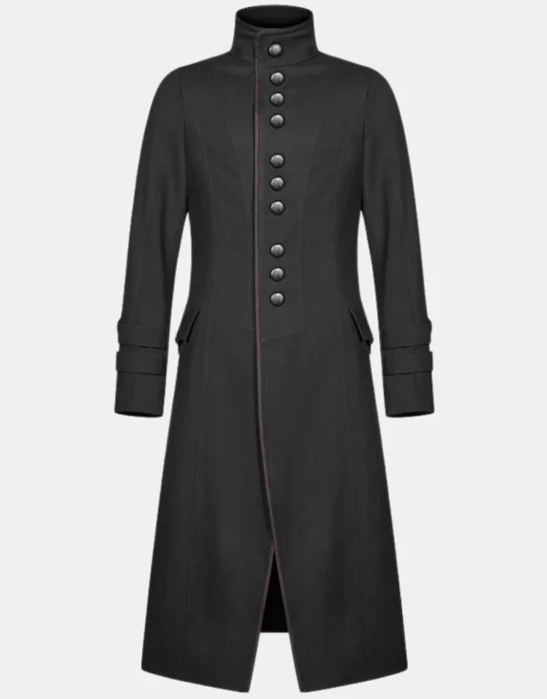 Men's Gothic Coat: Blakemore Black & Red - Goths Club