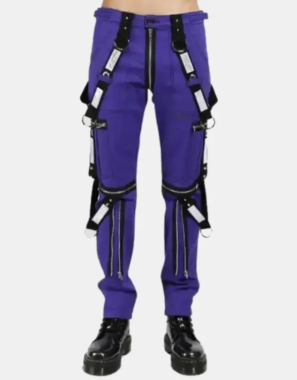 Men's Purple Gothic Electric Pants